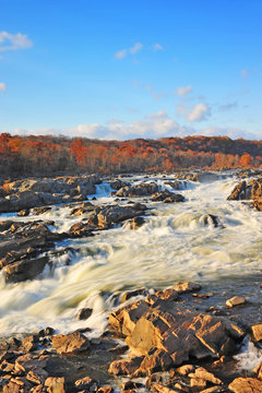 Great Falls Maryland In Autumn