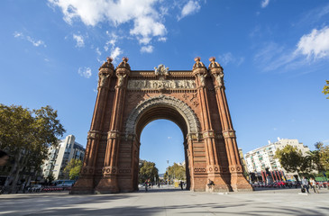 Fototapeta na wymiar Arc de Triomf, Barcelone, Spain