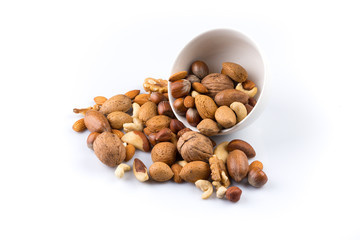 Nuts mix in bowl