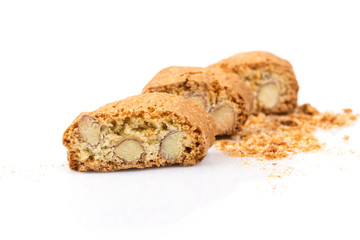 Italian cantuccini cookie with almond