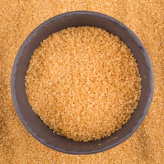 brown sugar in dark bowl