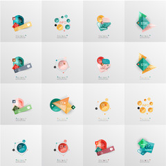 Modern geometric design temlates, universal diagram, banner