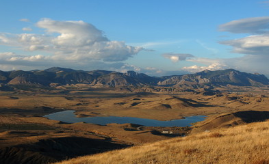 Fototapeta premium Lake in a mountain valley. East Crimea.