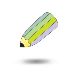 School pencil. cartoon  style design - vector
