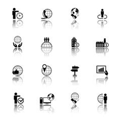 Global Business Icon set