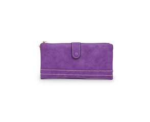 Woman purse (wallet) isolated on the white background