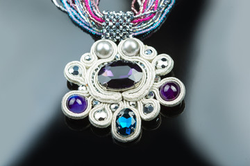 color plastic  necklace