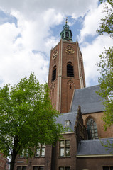 Fototapeta na wymiar Grote of Sint-Jacobskerk Church in The Hague.