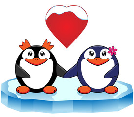 Penguins in love
