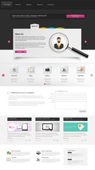 Corporate Website Template, Professional Design.