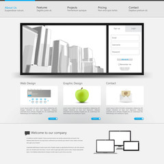 Business Website Template Eps 10