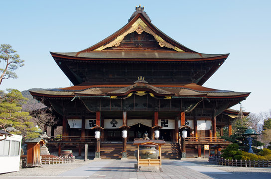 風景画（長野市 善光寺） Recommend place No.054 善光寺@長野市 約1400年もの歴史をもつ