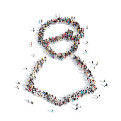 people in the shape of a man.