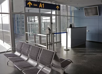 Printed roller blinds Airport Airport gate