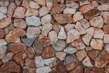 Texture of the stone wall for background.