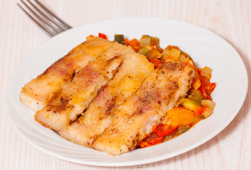 fish with vegetables