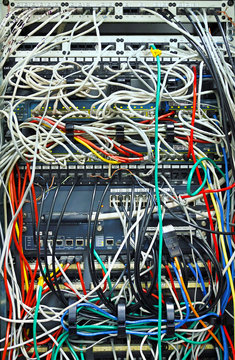 Tangled wires in the server