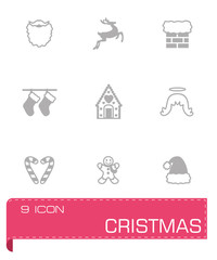 Vector Cristmas icon set