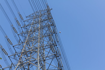 Big and high voltage of  electronic pole.