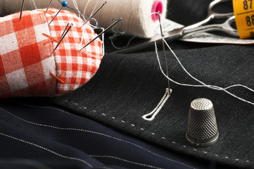 basted dress tailored