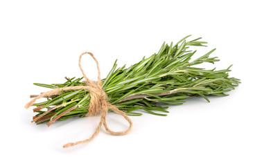 Rosemary bunch with a jute rope