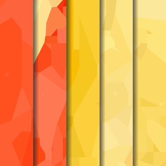 Watercolour pattern - Yellow-red poly-patterns