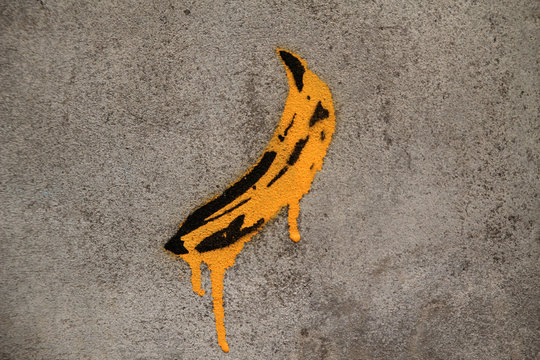 Graffiti de una banana