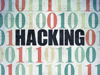 Safety concept: Hacking on Digital Paper background