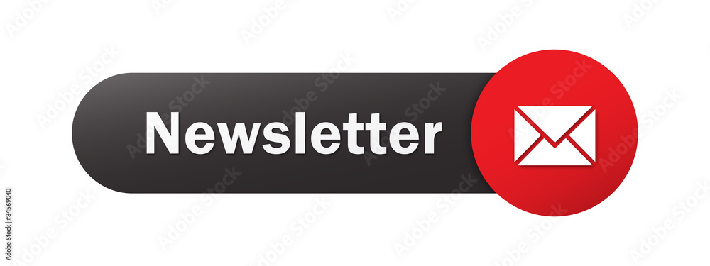Aufkleber newsletter vector web button