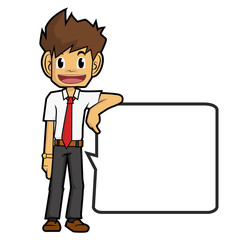Businessman cartoon character