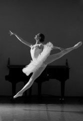 Ballerina in jump