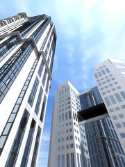 Obraz premium High-rise modern buildings