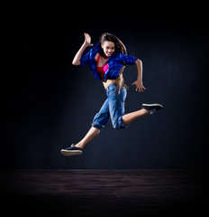 Fototapeta na wymiar Modern dancer (normal version)