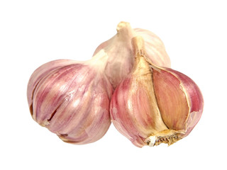 Garlic bulbs.Isolated.