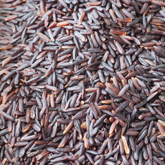 Close - up Healthy food uncooked brown rice