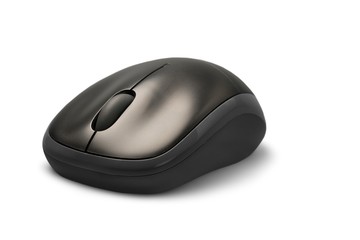 Computer Mouse, Wireless Technology, Isolated.