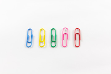 Paper Clip in Isolate Background.