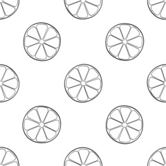 Delightful garden - Seamless pattern lemon slices