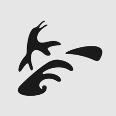 Vector Symbol Surfers Penguin