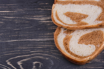 Slice homemade bread