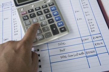 accounting add number surplus calculator calculation concept