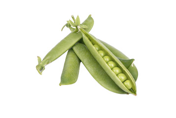Green peas in a pod
