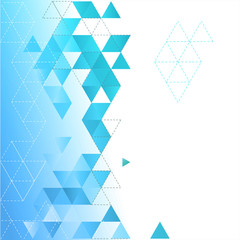Vector abstract geometric background with triangle