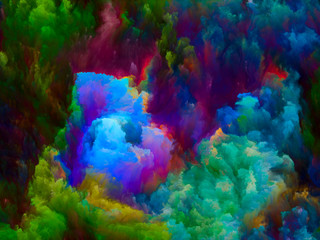Fototapeta na wymiar Virtual Life of Color