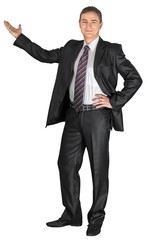 Men, Business, Presentation.