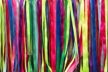 Colorful ribbons abstract background