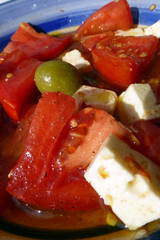 Tomaten Schafsk&auml;se Salat