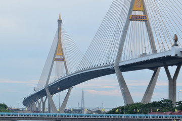 Bhumibol 2 Bridge , Bangkok ,Thailand