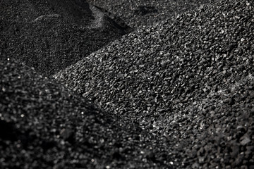 Heaps of coal