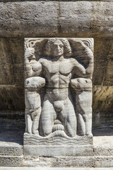 Fototapeta na wymiar Mythological relief in the Sprudelhof of Bad Nauheim